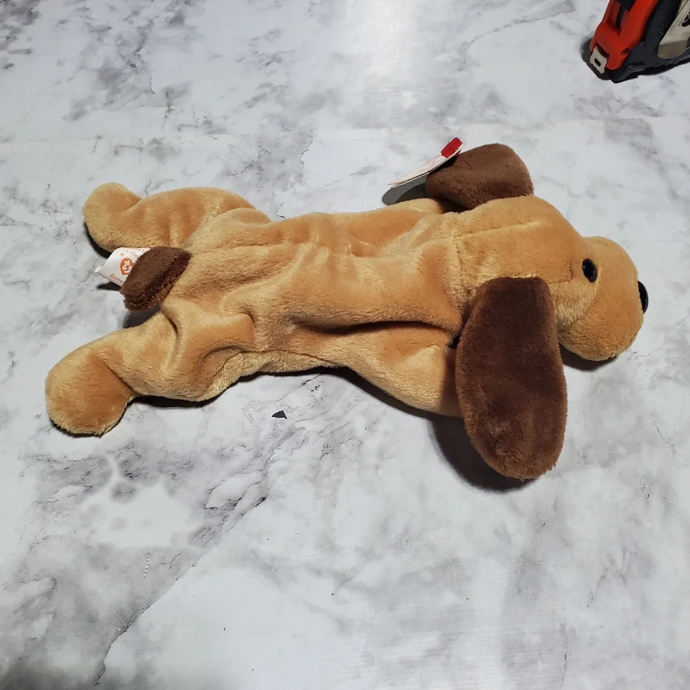 BONES the‎ Dog Retired Ty Beanie Baby Style 4001 Tag ERRORS Near MINT PVC RARE